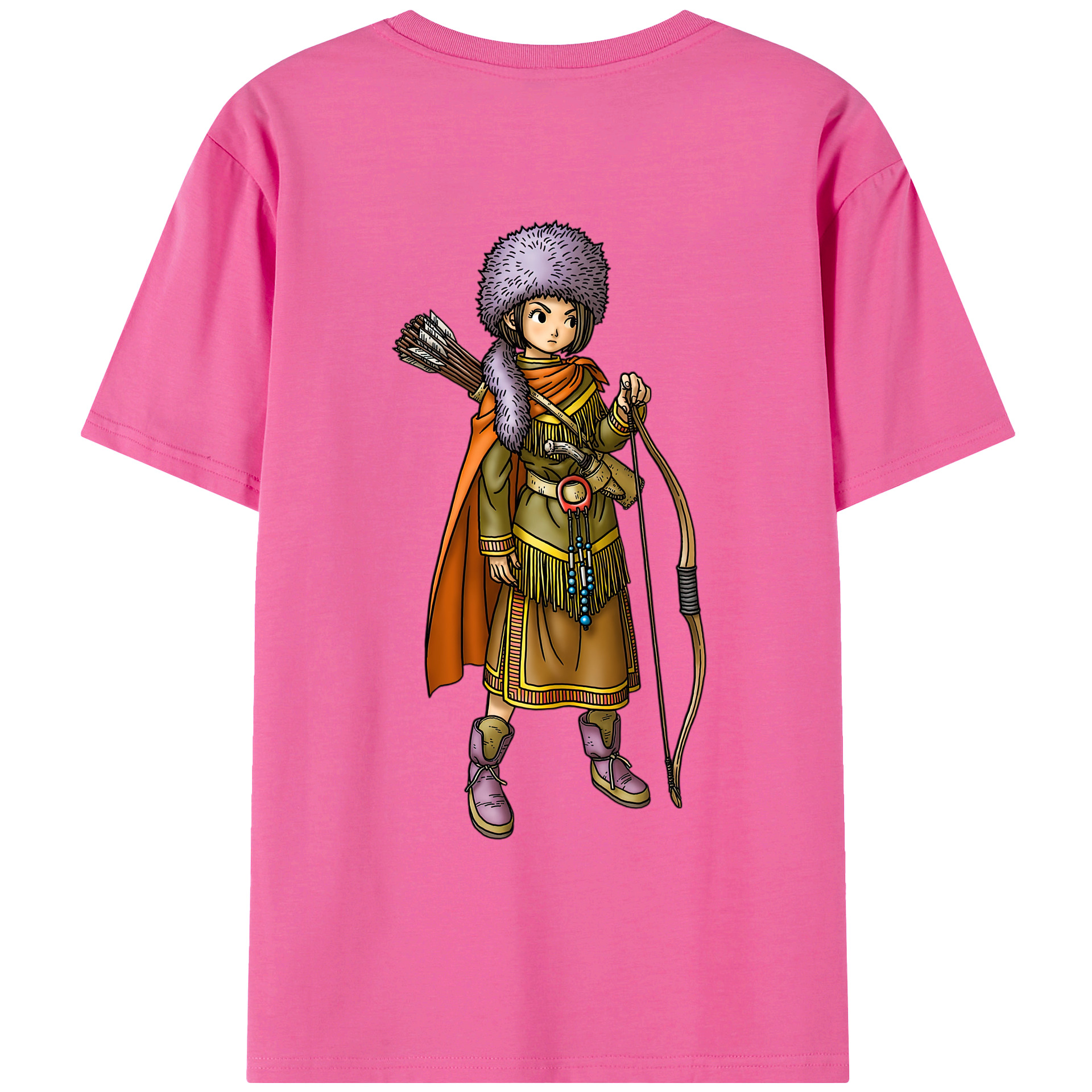 （画像用） ドラゴンクエスト Doragon Kuesuto Dragon Quest レディース半袖Tシャツ(バックプリント)